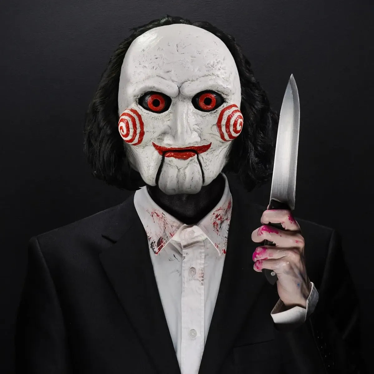 Máscara De Saw Jigsaw Para Halloween Y Disfraz De Terror