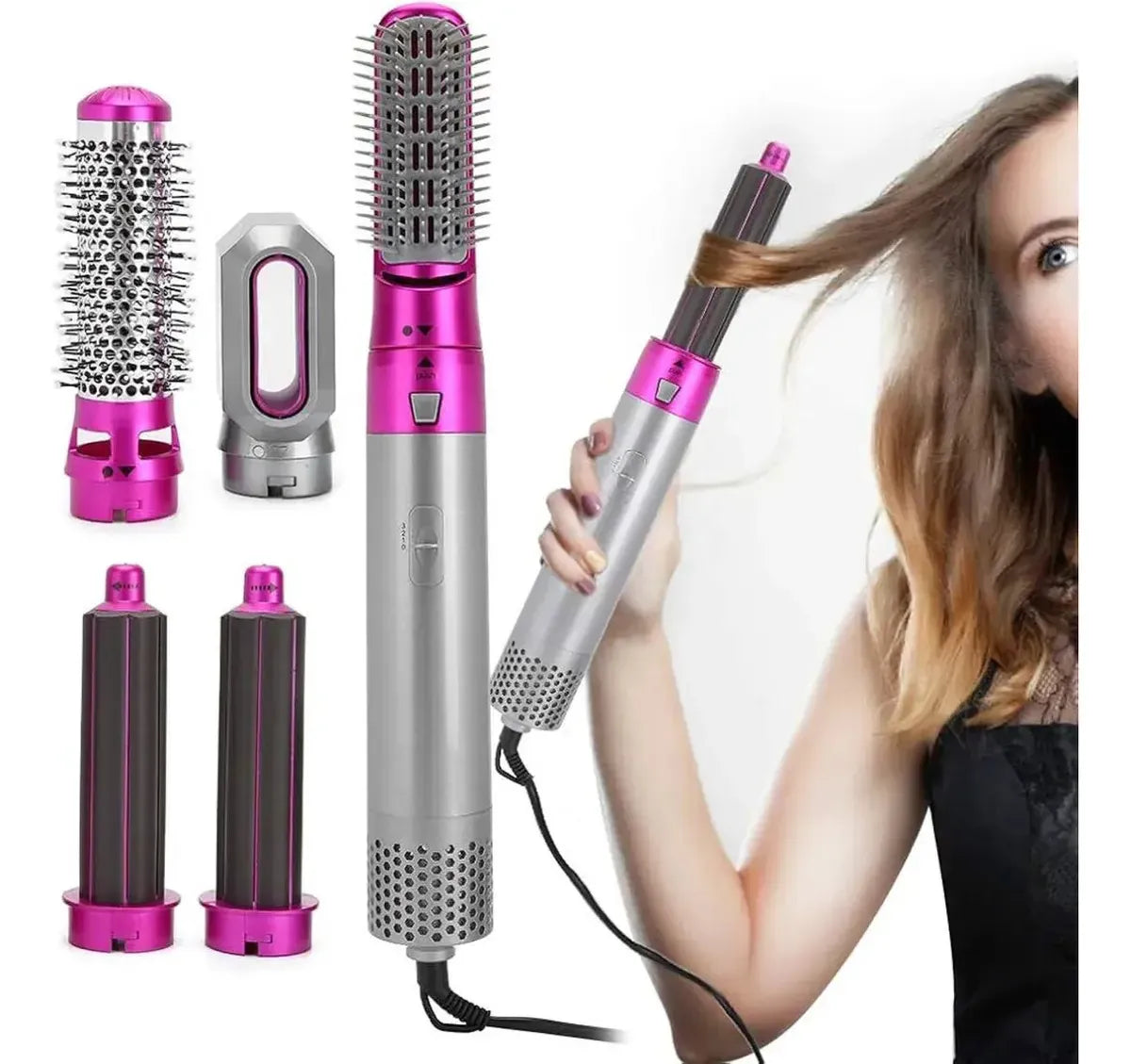 Cepillo Moldeador y Secador 5 en 1 LEDSTAR Premium: Volumen y Alisado Profesional