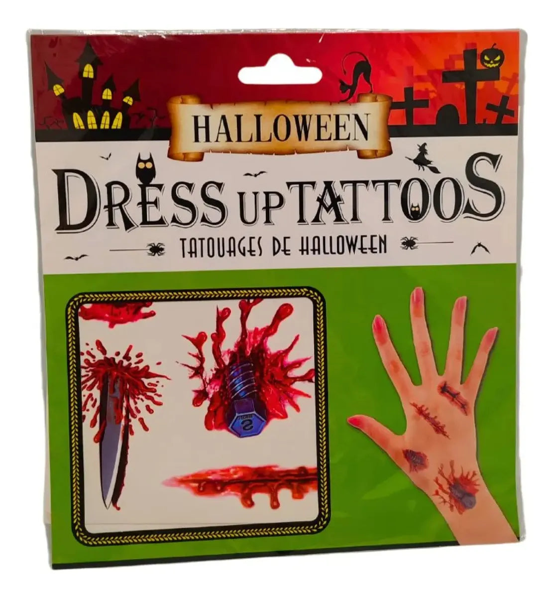 Tatuajes Temporales Heridas Realistas Halloween Para Disfraz