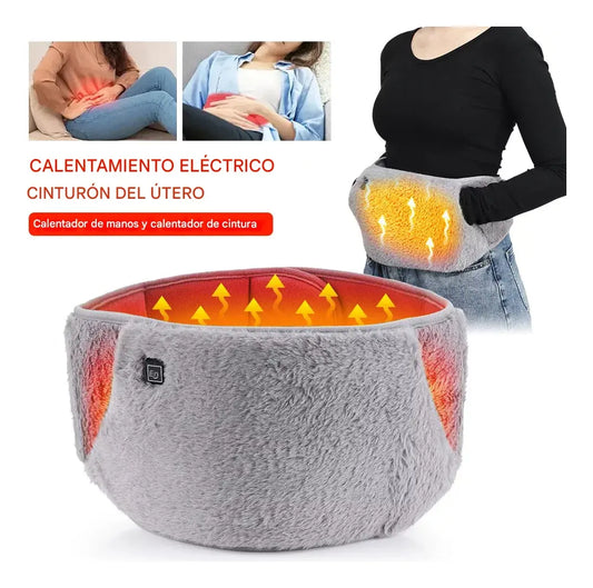 Cinturón Térmico Eléctrico USB con Grafeno: Alivio Menstrual, Lumbar y Calentador de Manos
