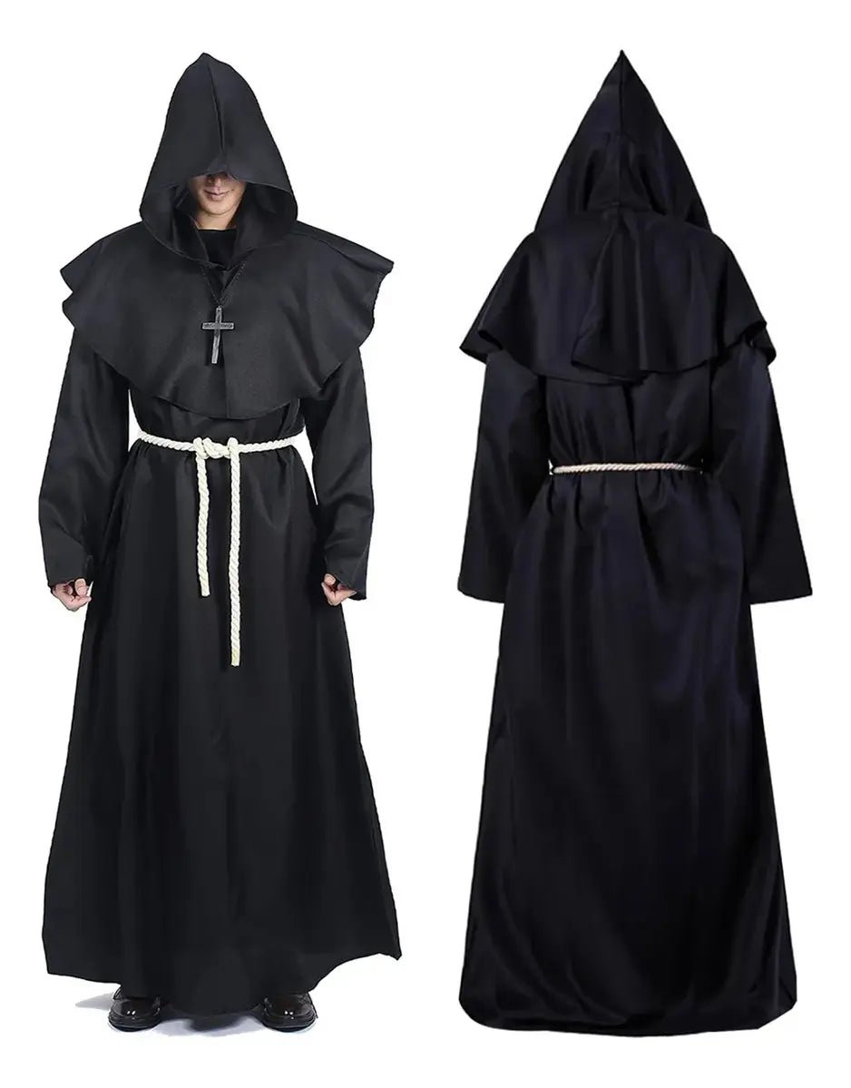 Disfraz Túnica Gótica Medieval Monje Para Adulto Halloween