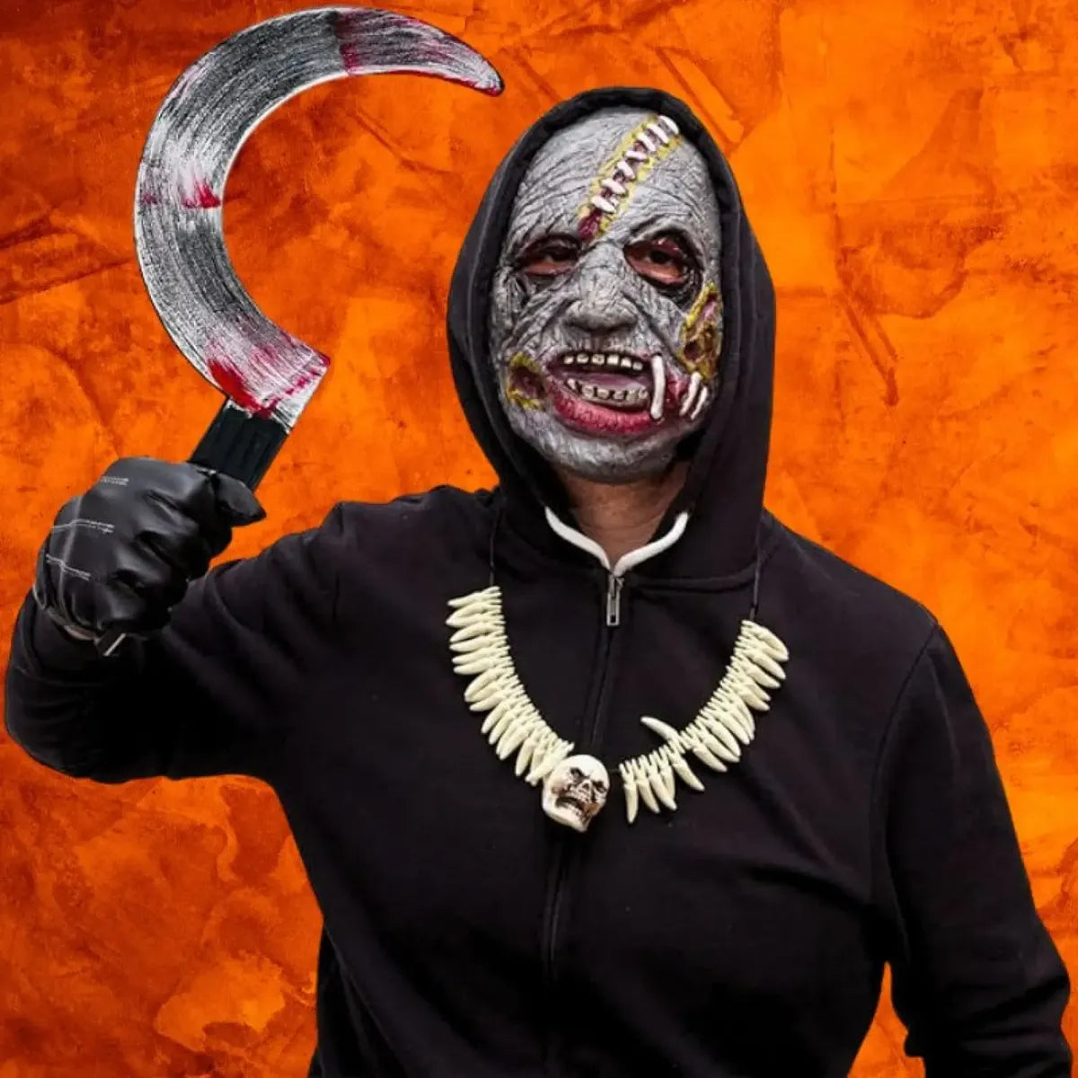 Guadaña Hoz Sangrienta Disfraz De Halloween Accesorio 35cm