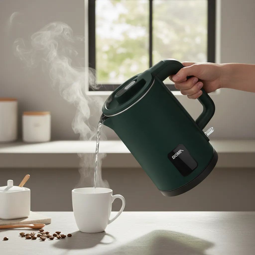 Jarra Eléctrica Boma 2.3L: Alta Capacidad, Calentamiento Rápido y Diseño en 3 Colores