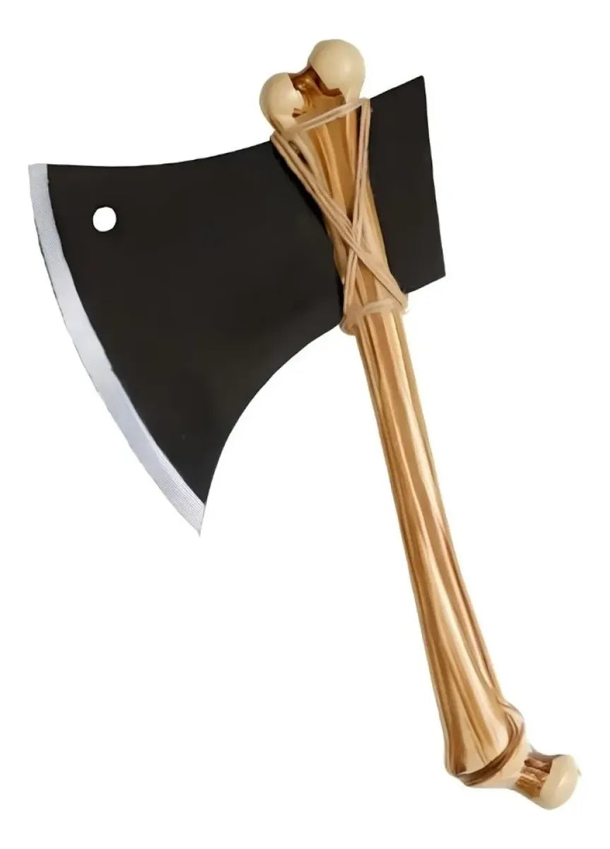Hacha Mango Hueso 35cm Plastico Halloween Disfraz Cotillon