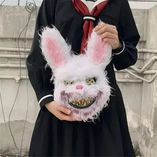 Máscara De Terror Conejo Sangriento Halloween Para Adulto