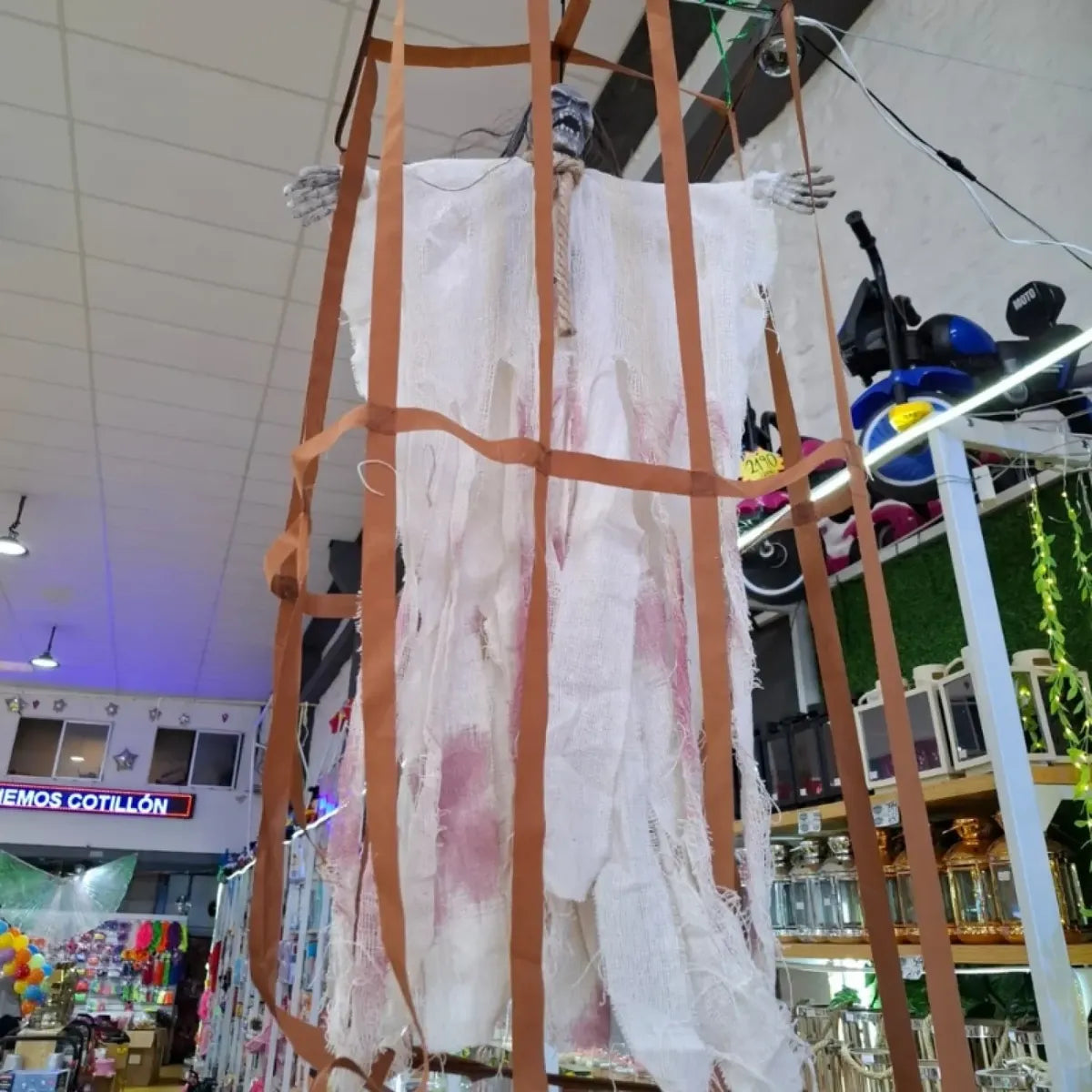 Monstruo En Jaula Colgante Halloween Decoracion Adorno