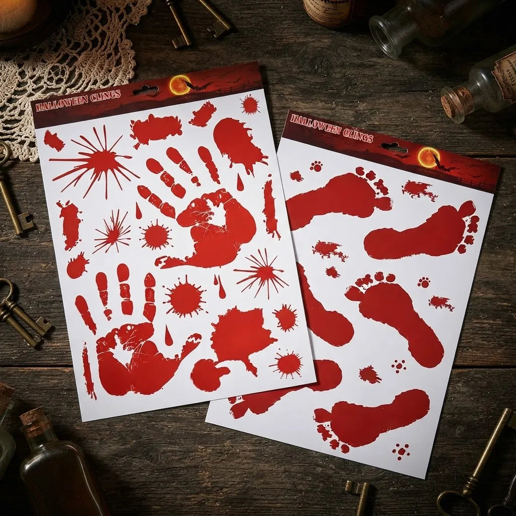 Adhesivos Halloween Plancha Stickers Decorativos Cotillon