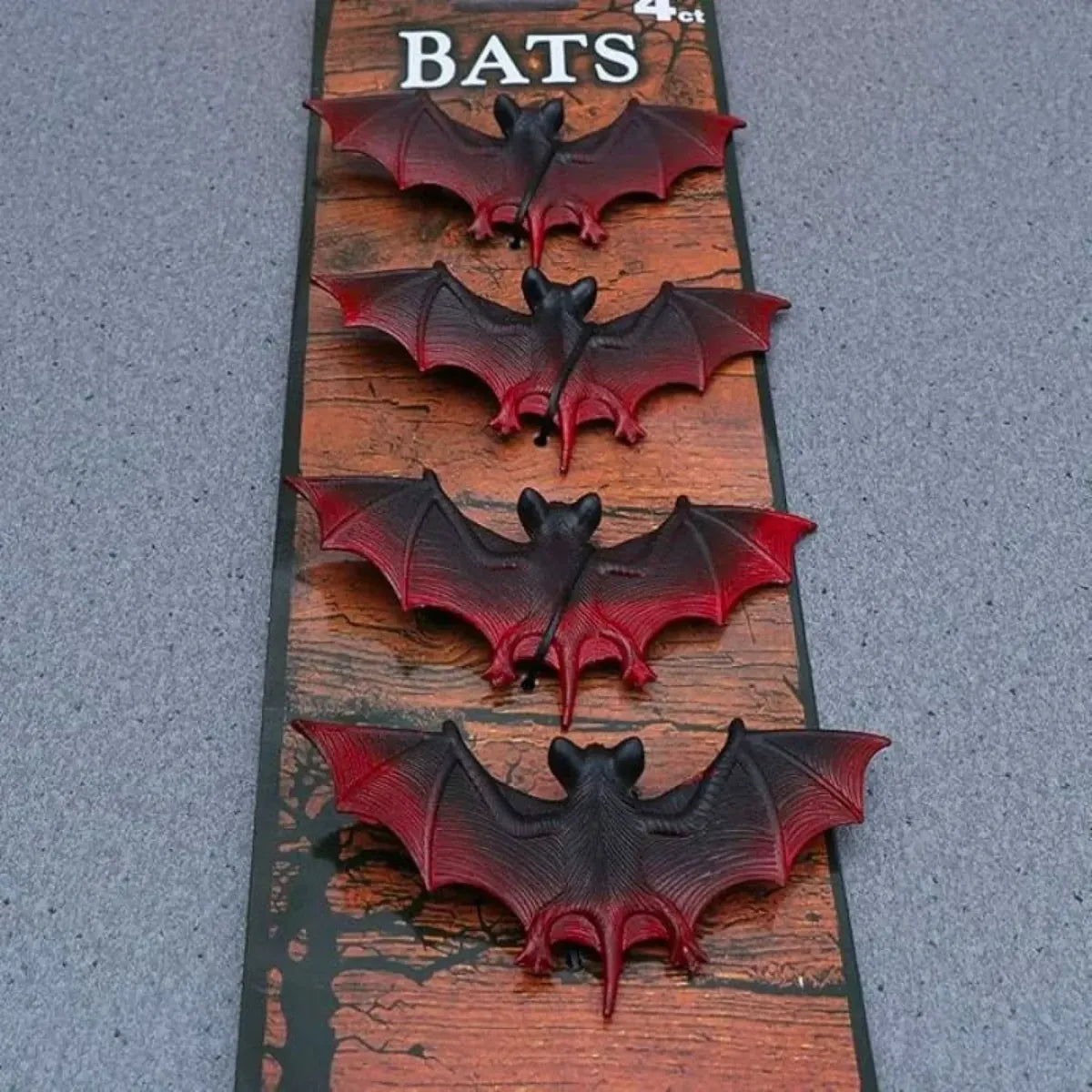 Set 4 Murcielagos Decorativos Halloween Adorno Goma Cotillon