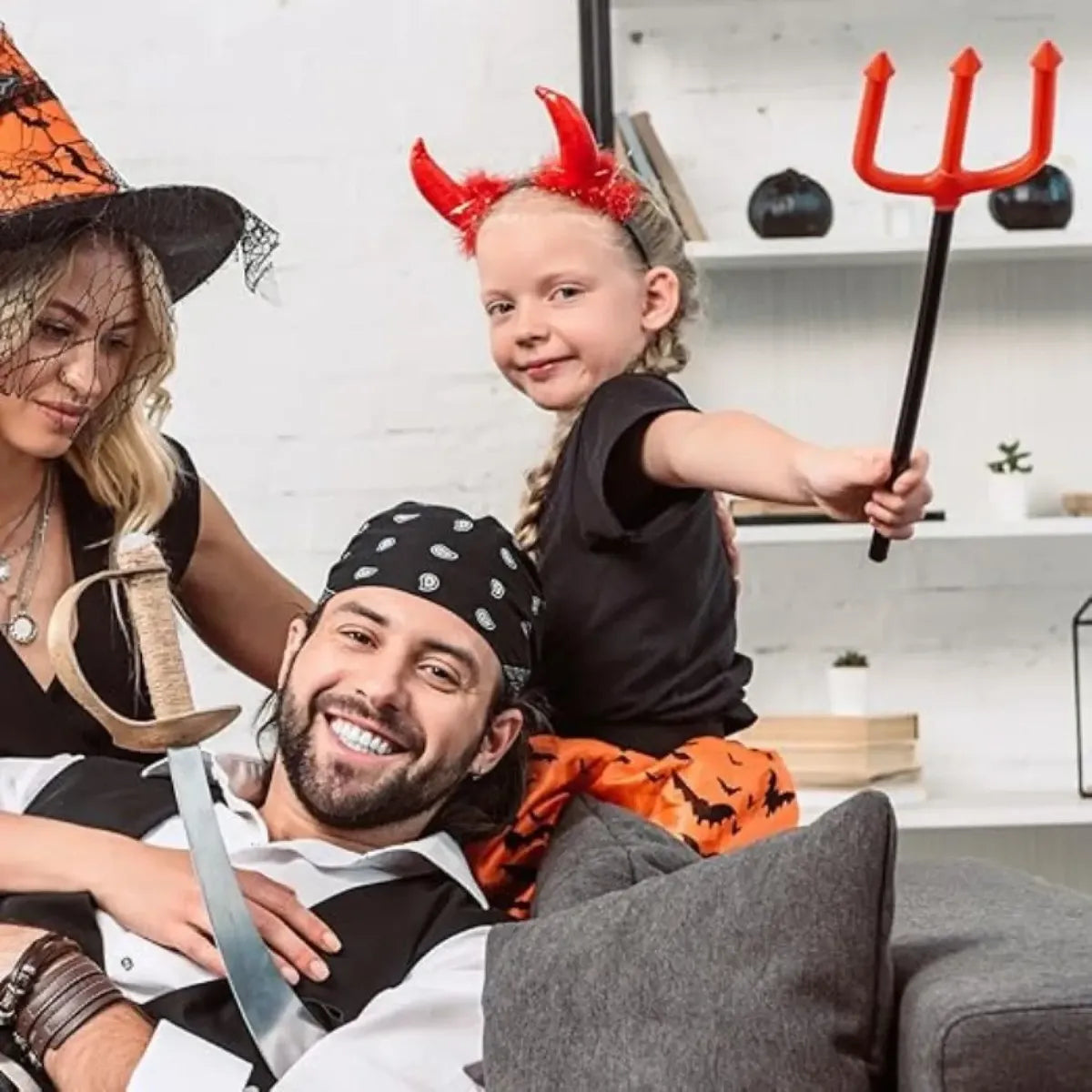 Tridente Halloween Clasico 48cm Disfraz Cotillon Juguete