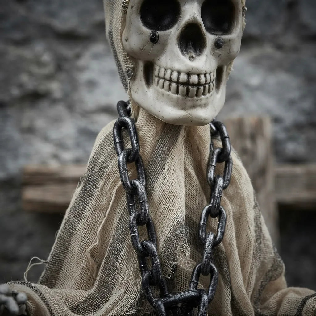 Fantasma Colgante Con Cadenas Halloween Decoracion Adorno
