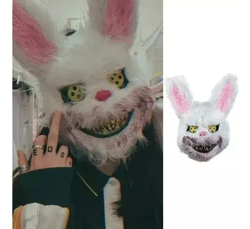 Máscara De Terror Conejo Sangriento Halloween Para Adulto