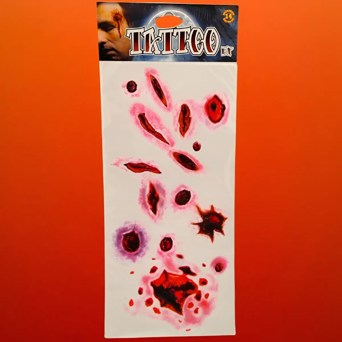 Tatuajes Sangrientos Realistas Disfraz Halloween Efectos Fx
