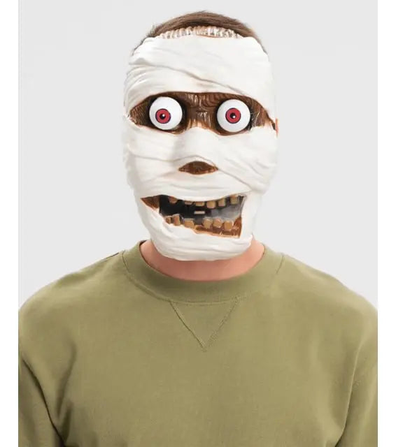 Máscara Momia Terrorífica Halloween Accesorio De Terror Fx