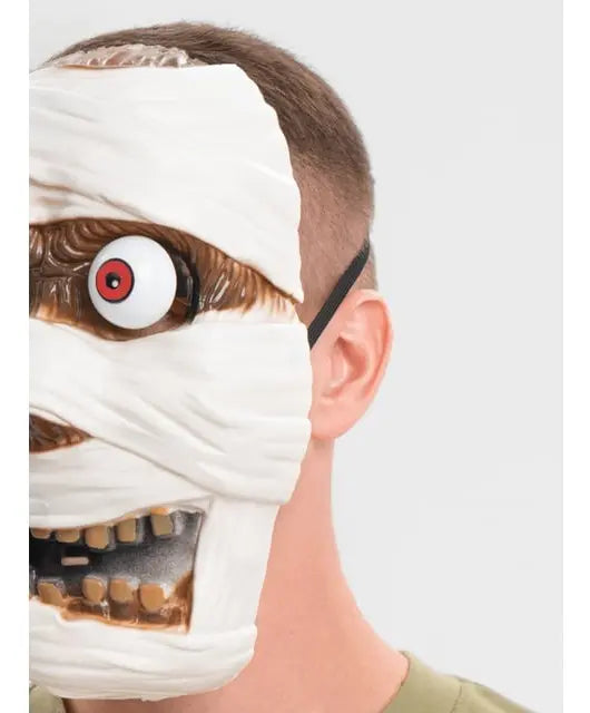 Máscara Momia Terrorífica Halloween Accesorio De Terror Fx
