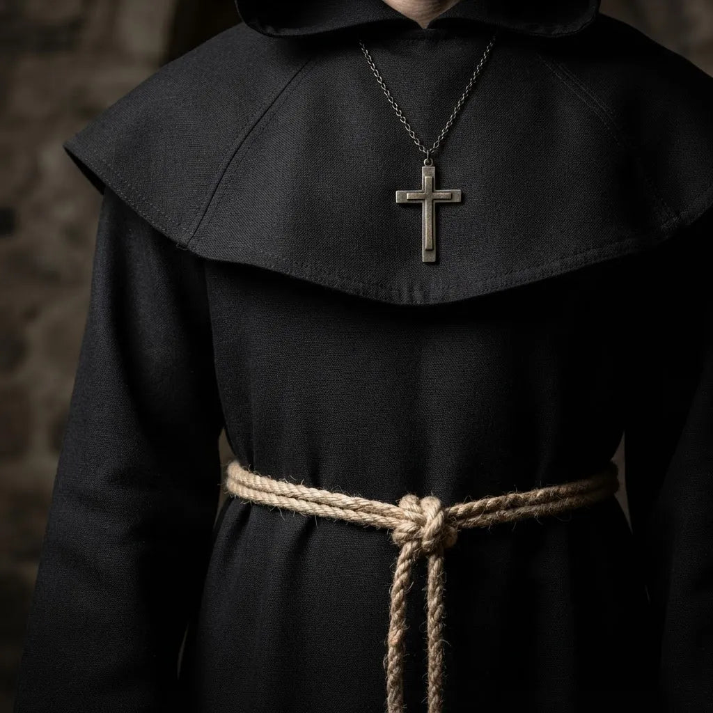 Disfraz Túnica Gótica Medieval Monje Para Adulto Halloween