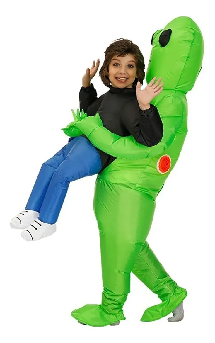 Disfraz Inflable Alien Extraterrestre Con Motor Fiesta Deco