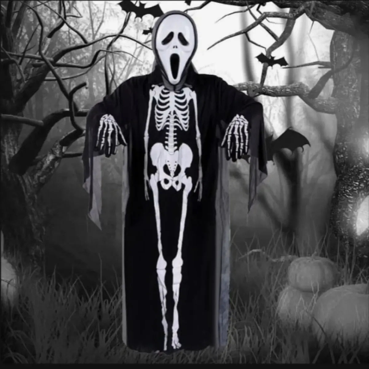 Disfraz Túnica De Esqueleto Halloween Para Fiesta Y Cosplay