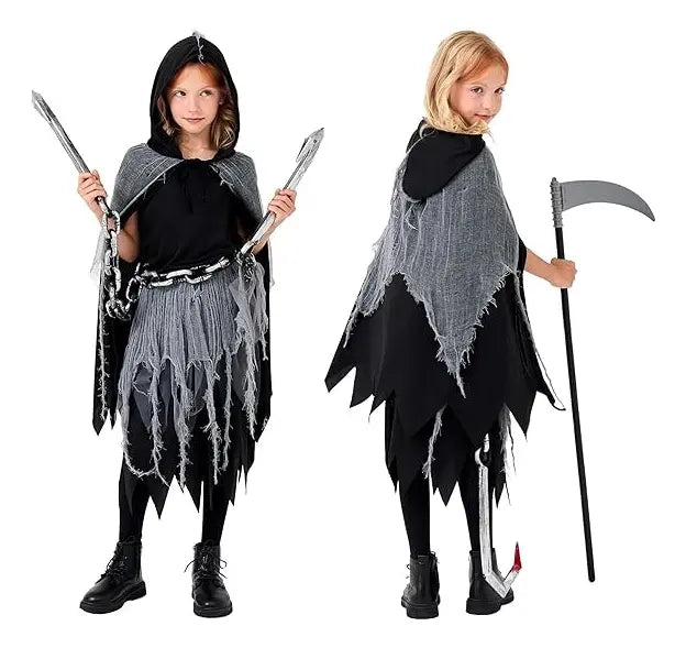 Disfraz De La Parca Verdugo Terror Halloween Para Niños