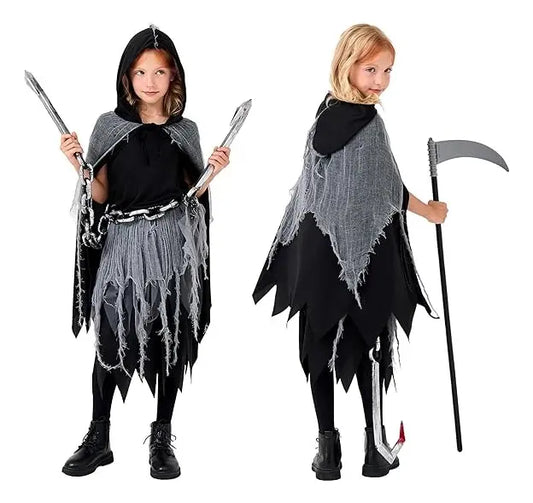 Disfraz De La Parca Verdugo Terror Halloween Para Niños