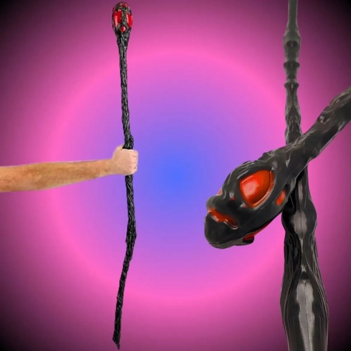 Baston De Brujo Mago 137cm Cetro Halloween Disfraz Cotillon