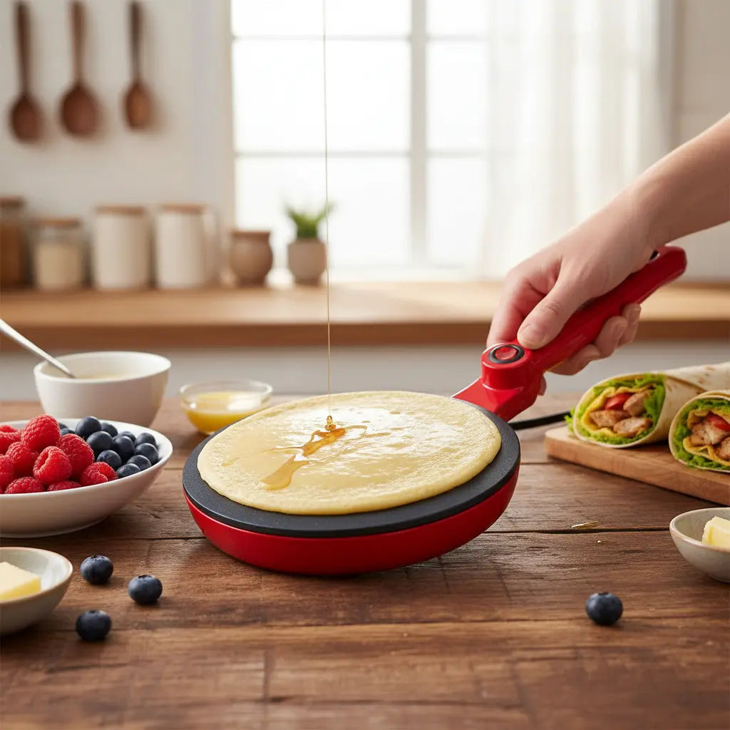 Panquequera Eléctrica Boma: Desayunos y Snacks Perfectos en Segundos