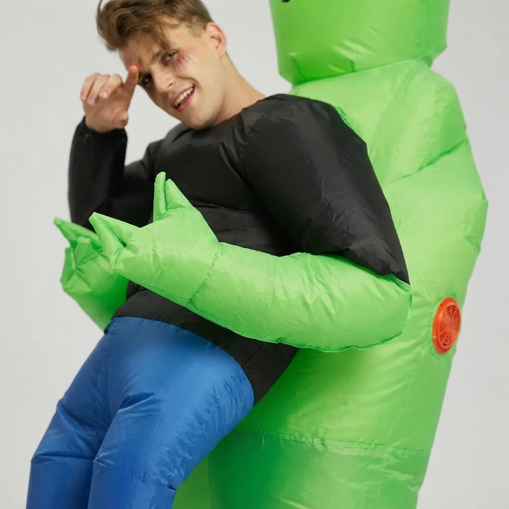 Disfraz Inflable Extraterrestre Adulto Con Motor Fiesta Deco