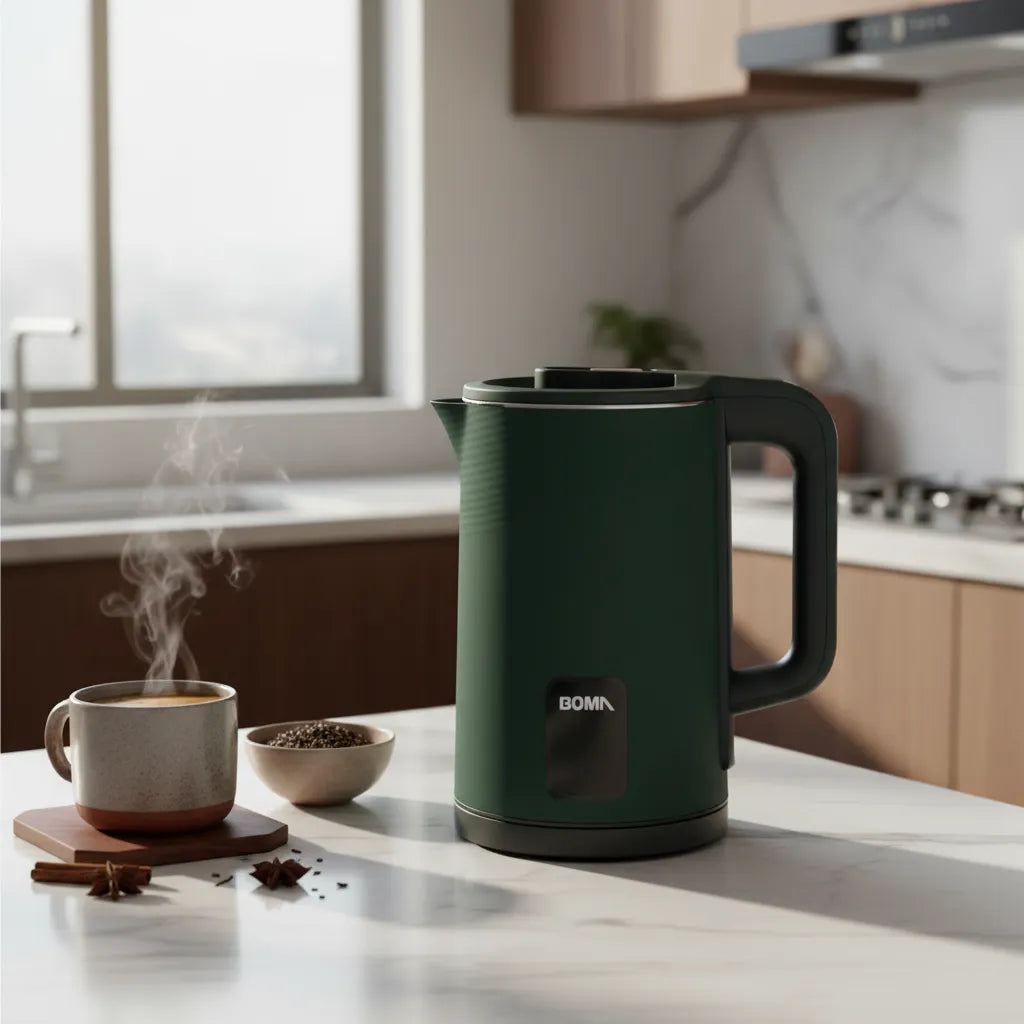 Jarra Eléctrica Boma 2.3L: Alta Capacidad, Calentamiento Rápido y Diseño en 3 Colores