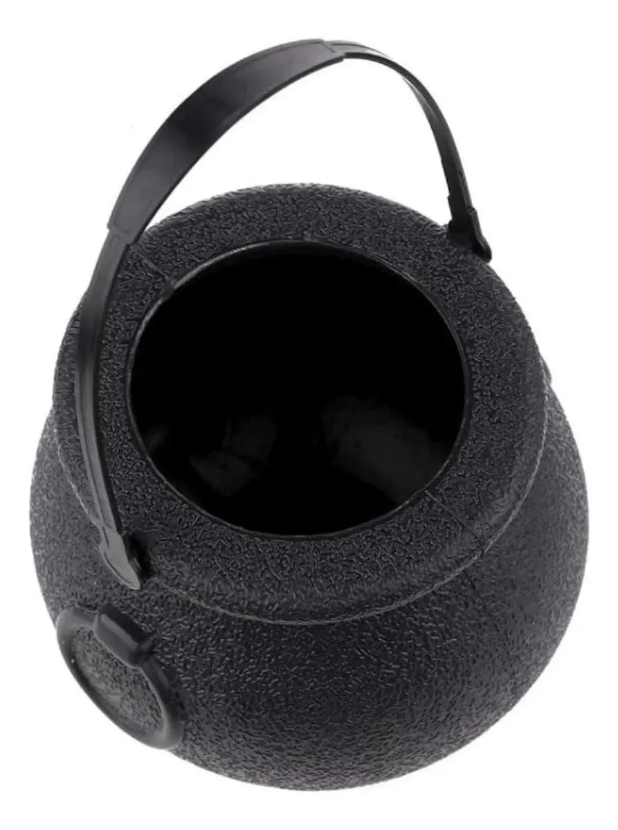 Caramelera Caldero Negro Halloween Dulcero Cotillon 15cm