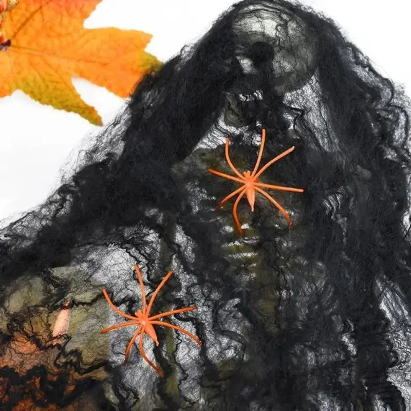 Tela Arana Halloween Decoración Con Aranas Fiesta Accesorios