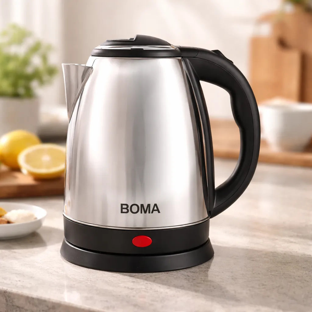Jarra Eléctrica Boma 2L Acero Inoxidable: Calentamiento Rápido y Diseño Premium