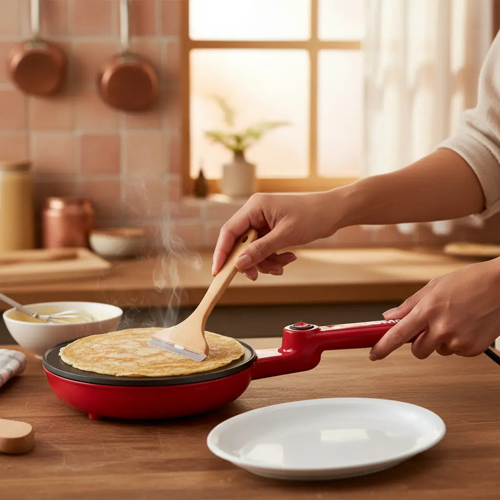 Panquequera Eléctrica Boma: Desayunos y Snacks Perfectos en Segundos