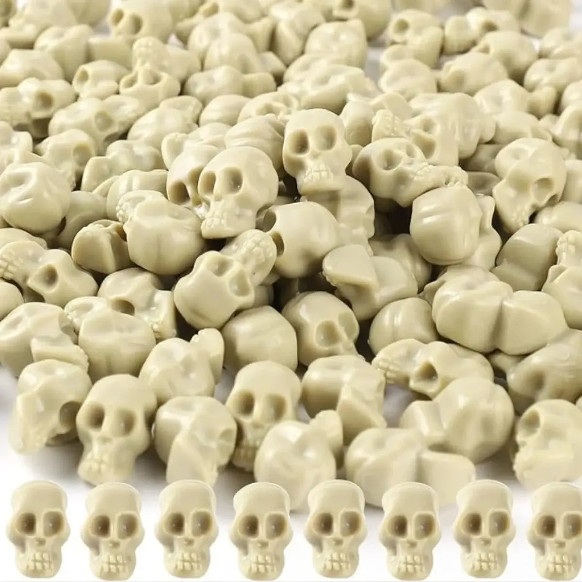 Mini Calaveras X12 Decoracion Halloween Fiestas Y Disfraz