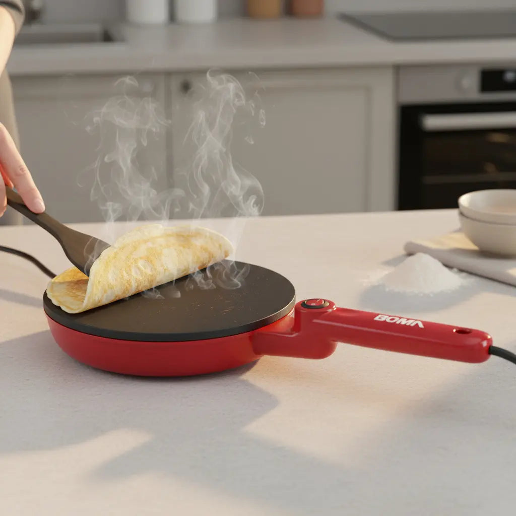 Panquequera Eléctrica Boma: Desayunos y Snacks Perfectos en Segundos