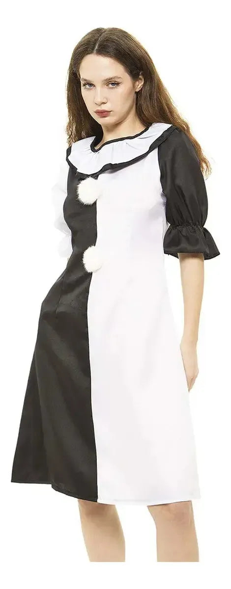 Disfraz Vestido De Payasa Elegante Mujer Para Halloween