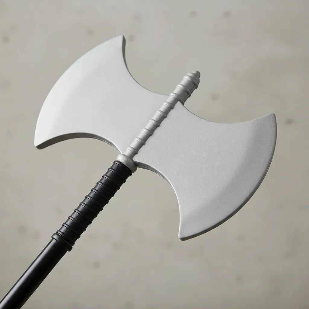 Juguete Hacha Doble Medieval 48cm Disfraz Cotillon Halloween