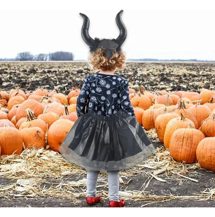 Disfraz Malefica Infantil Set X2 Piezas Halloween Fiesta