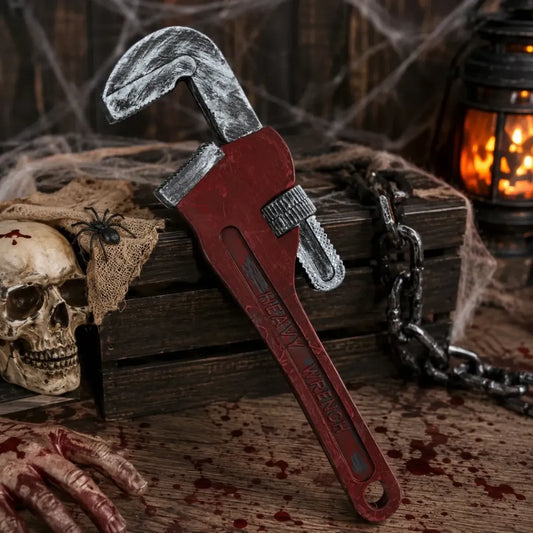 Llave Inglesa Sangrienta 60cm Plastico Halloween Disfraz