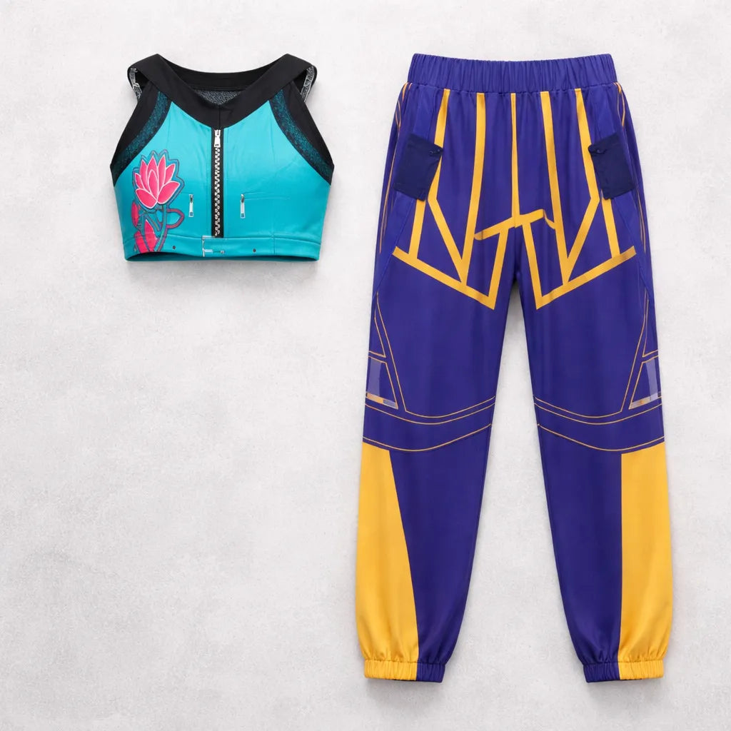 Disfraz K Pop Star Zoey Niña Crop Top Pantalon Fiestas