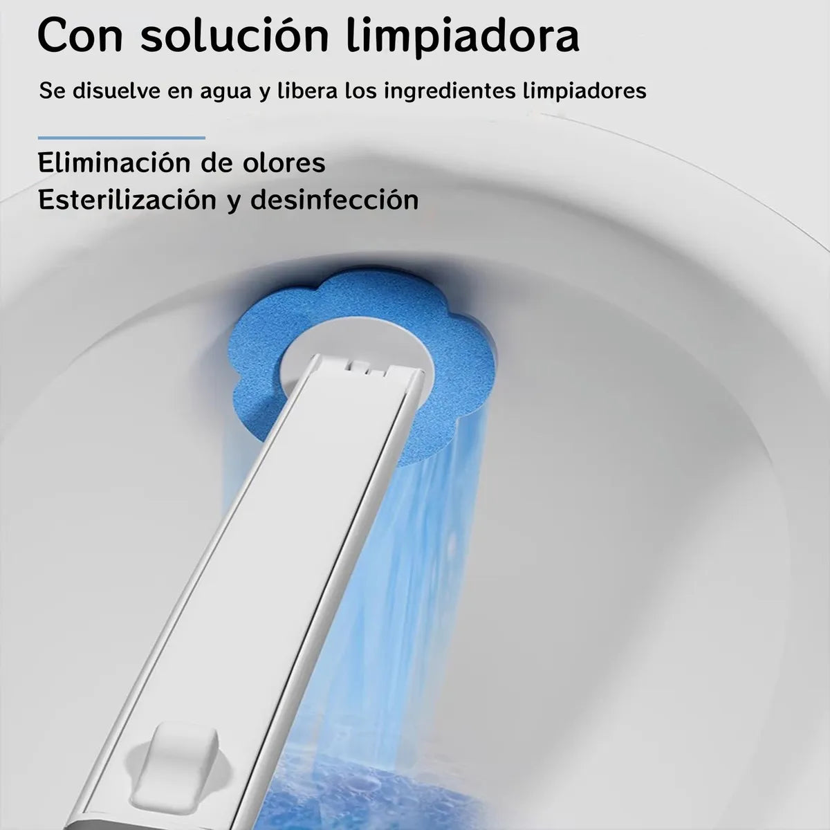Cepillo de Baño Desechable 3 en 1: Limpieza Higiénica con Cabezales de Repuesto +10 REPUESTO GRATIS