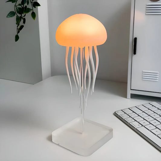 Lámpara de Medusas LED con Movimiento: Veladora Relajante y Recargable