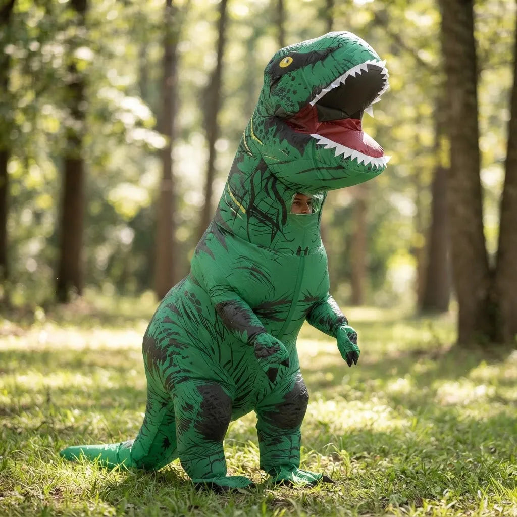 Disfraz Inflable Dinosaurio Trex Con Motor Fiesta Halloween