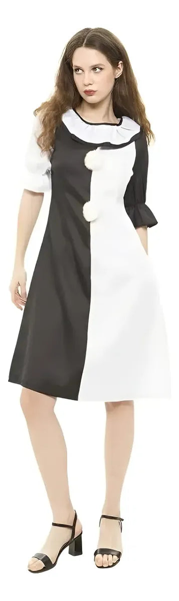 Disfraz Vestido De Payasa Elegante Mujer Para Halloween