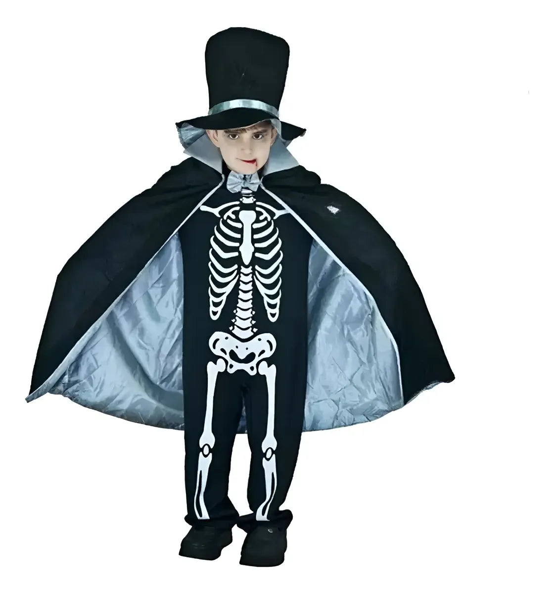 Disfraz Para Niño Halloween Calavera Esqueleto Completo