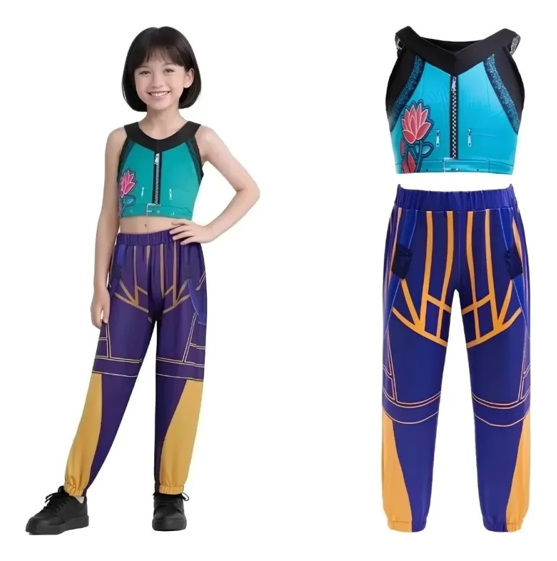 Disfraz K Pop Star Zoey Niña Crop Top Pantalon Fiestas
