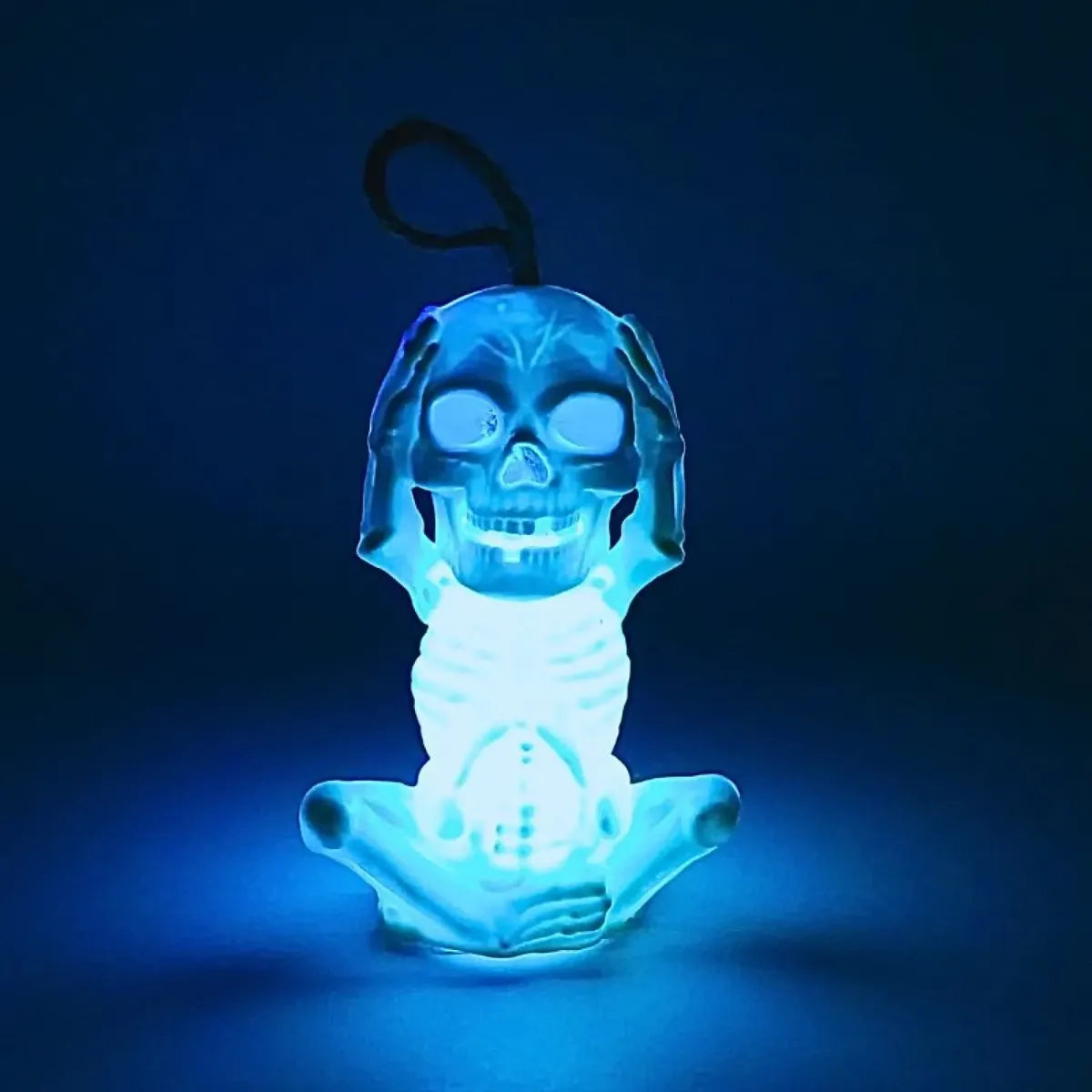 Colgante Calavera Esqueleto Luz Led Halloween Adorno 10cm