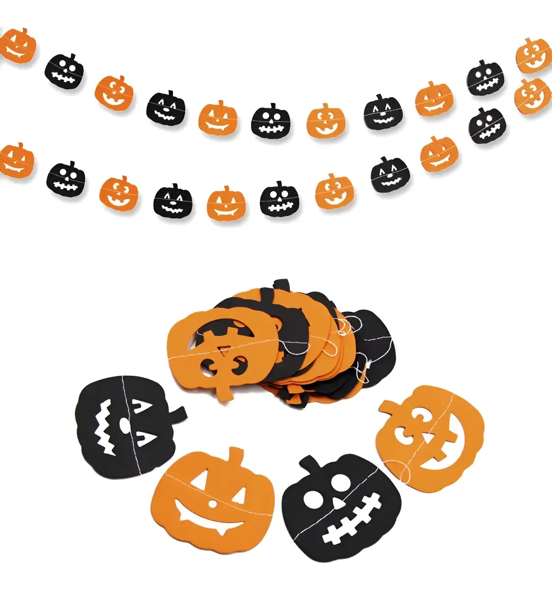 Guirnalda De Tela Halloween Terror Fiesta Decoración 2mts