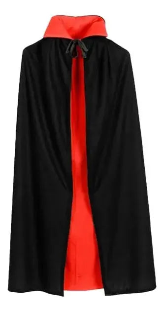 Capa Dracula Vampiro Reversible 140cm Halloween Fiesta