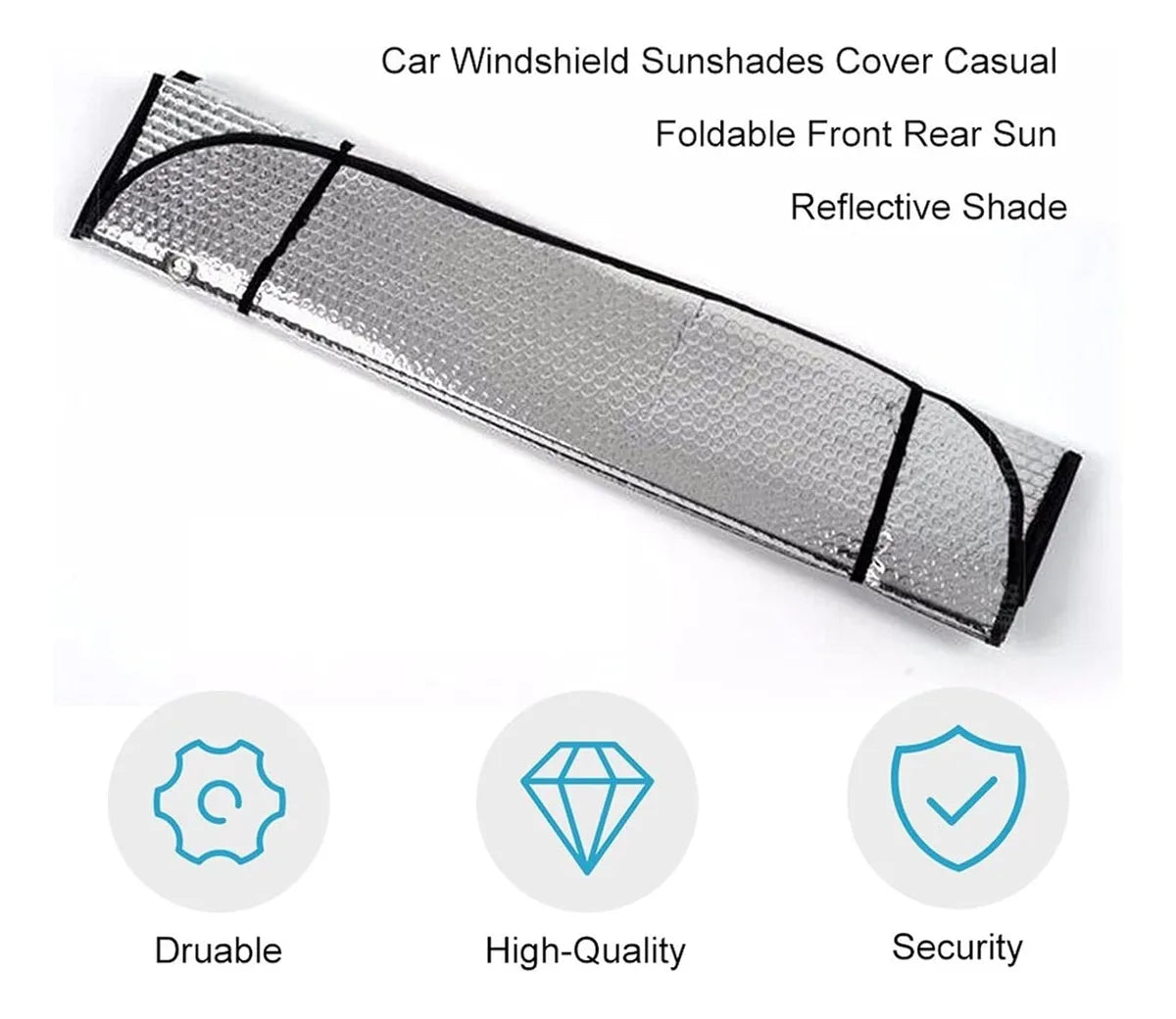 Parasol para Auto Premium 60 x 180 cm: Protector Térmico con Revestimiento UV