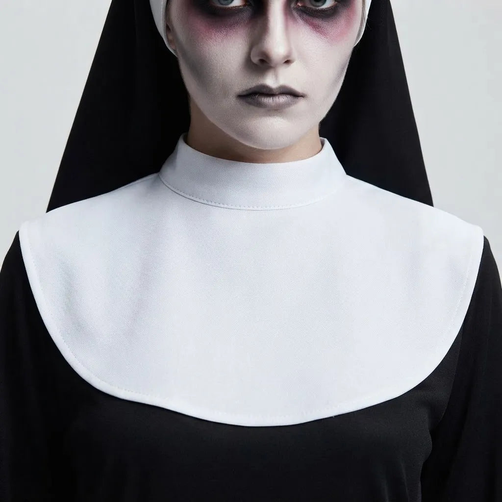Disfraz De Monja Para Adulto Vestido Largo Tocado Halloween