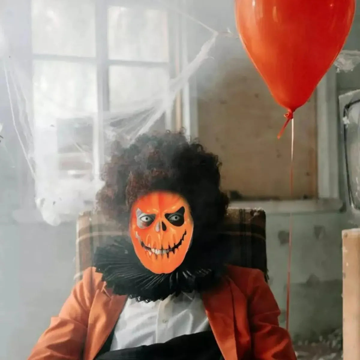 Máscara De Calabaza Para Disfraz Halloween Plástico Terror